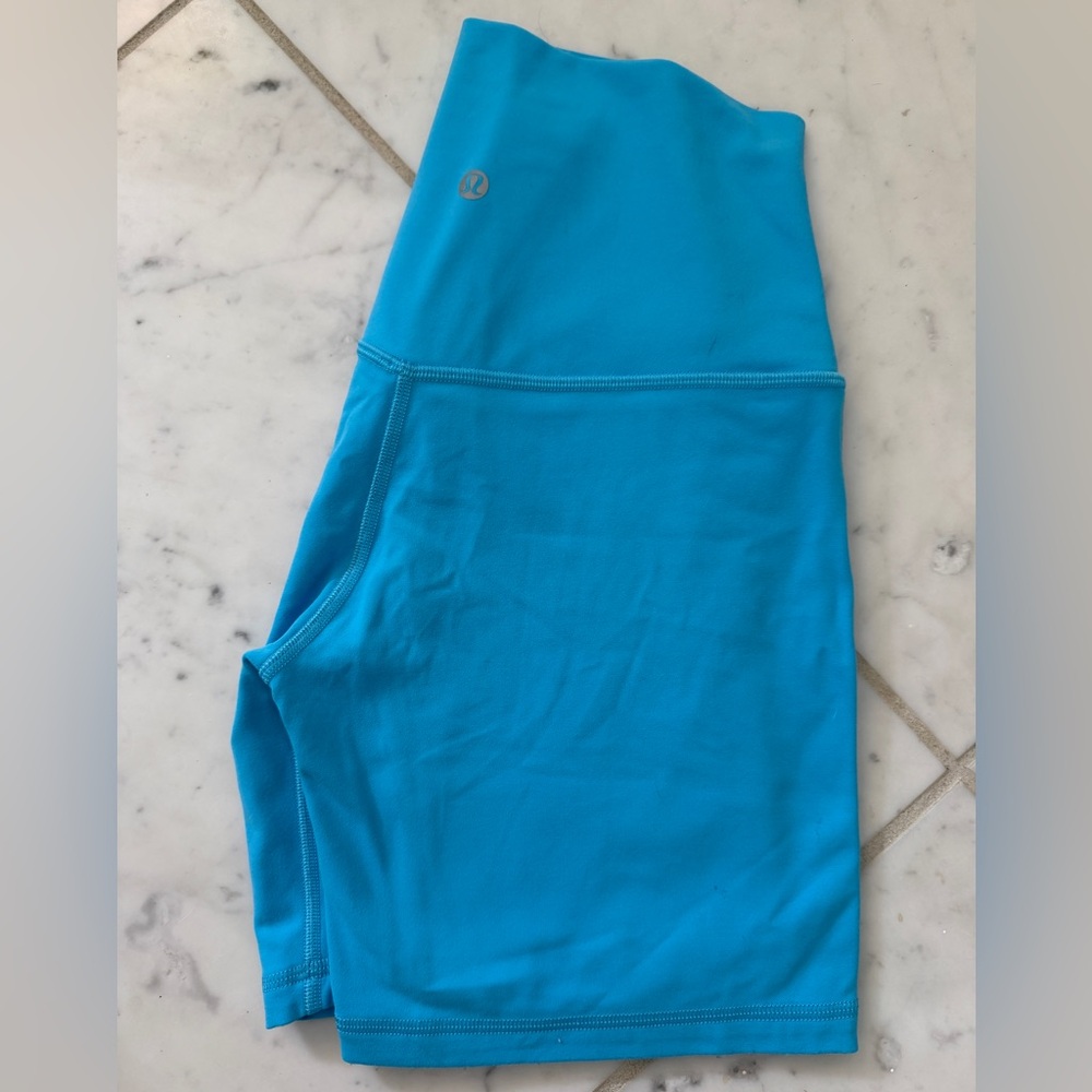 lululemon athletica Women's Vibrant Blue Bike Shorts